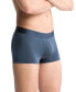 Men's 3-Pk Black Microfiber Low Rise Trunk Underwear