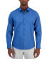 Men's Modern Classic-Fit Stretch Solid Button-Down Shirt, Created for Macy's