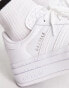 adidas Originals – Gazelle Bold – Sneaker in Triple-Weiß mit Plateausohle