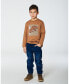 Toddler Boys Long-Sleeve T-Shirt With Print Caramel - Toddler|Child