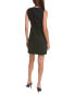 Theory Raneid Seersucker Mini Dress Women's Black 8