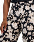 Plus Size Elena Printed Wide-Leg Pants, Created for Macy's