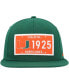 Men's Green Miami Hurricanes Established Snapback Hat