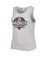 Women's Gray San Diego Padres Plus Size High Neck Tri-Blend Tank Top