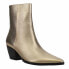 Matisse Caty Metallic Pointed Toe Zippered Booties Womens Gold Casual Boots CATY