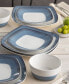 Colorscapes Layers 12 Piece Square Dinnerware Set