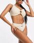 Ivory Rose Fuller Bust one shoulder top with removable pads in gold shimmer