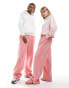 COLLUSION Unisex relaxed joggers in pink