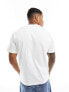 Lacoste retro front graphics t-shirt in off white