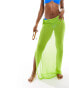 Threadbare beach maxi skirt in lime green