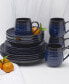 Swirl Coupe 16 Piece Dinnerware Set, Service for 4