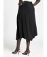 Plus Size Oblong Hem Skirt