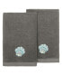 Textiles Turkish Cotton Aaron Embellished Bath Towel Set, 2 Piece