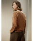 Women's Cable-Knit Wool-Cashmere Blend Sweater