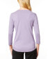 Women's Boat-Neck, Ribbed-Detail 3/4-Sleeve Sweater, Regular & Petites