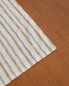 Striped linen placemat