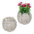 Runder Blumentopf im 2er Set