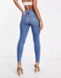 River Island high rise skinny jean in blue