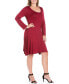 Women's Plus Size Flared Dress