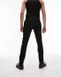 Topman smart skinny trousers in black