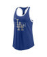 Women's Royal Los Angeles Dodgers X-Ray Racerback Performance Tank Top