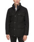 Men's Water-Repellent Jacket with Zip-Out Quilted Puffer Bib