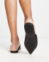 ASOS DESIGN Las Vegas embellished ballet mule in black