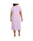 Plus Size Cotton Short Sleeve Midcalf Nightgown