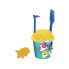 AVC Sharks With Shovel Rake Sieve And 2 Figures 18 cm Diameter beach bucket