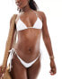 Bright Swimwear maria triangle bikini top in white