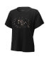 Women's Threads Christian McCaffrey Black San Francisco 49ers Leopard Player Name and Number Tri-Blend T-shirt