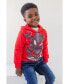 Boys Avengers Spider-Man Fleece Pullover Hoodie and Jogger and Pants Outfit Set to (2T - 18-20)