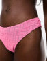 The Frolic paradise high waist panel geo block towelling bikini bottom in pink