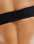 Mango bow bandeau bikini top in black