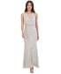 Women's Sequined Cowlneck Gown