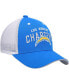 Big Boys Powder Blue, White Los Angeles Chargers Core Lockup Trucker Snapback Hat