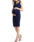 Maternity Delia Ruched Midi Dress