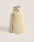 Tall seagrass vase with line