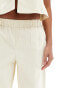 4th & Reckless Petite exclusive wide leg trousers co-ord in cream