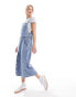 Levi's Tico denim dress with waist belt in blue