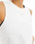 Nike Training One Dri-Fit slim crop tank top in white