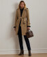 Women's Belted Water-Resistant Trench Coat