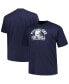 Men's Navy Distressed Penn State Nittany Lions Big and Tall Football Helmet T-shirt