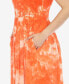 Women's Smocked Ruffle Maxi Dress