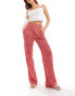 Reclaimed Vintage relaxed trouser in red gingham