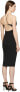 Alaxander Wang Bodycon Jersey Crisscross Back Black Dress S