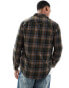 Superdry Cotton lumberjack check shirt in buckshot check olive