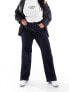 Dr Denim Plus Moxy straight leg jeans in cape ink dark plain