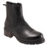 Softwalk Novato S2254-001 Womens Black Wide Leather Casual Dress Boots 7