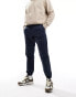 ASOS DESIGN pull on trouser in washed navy